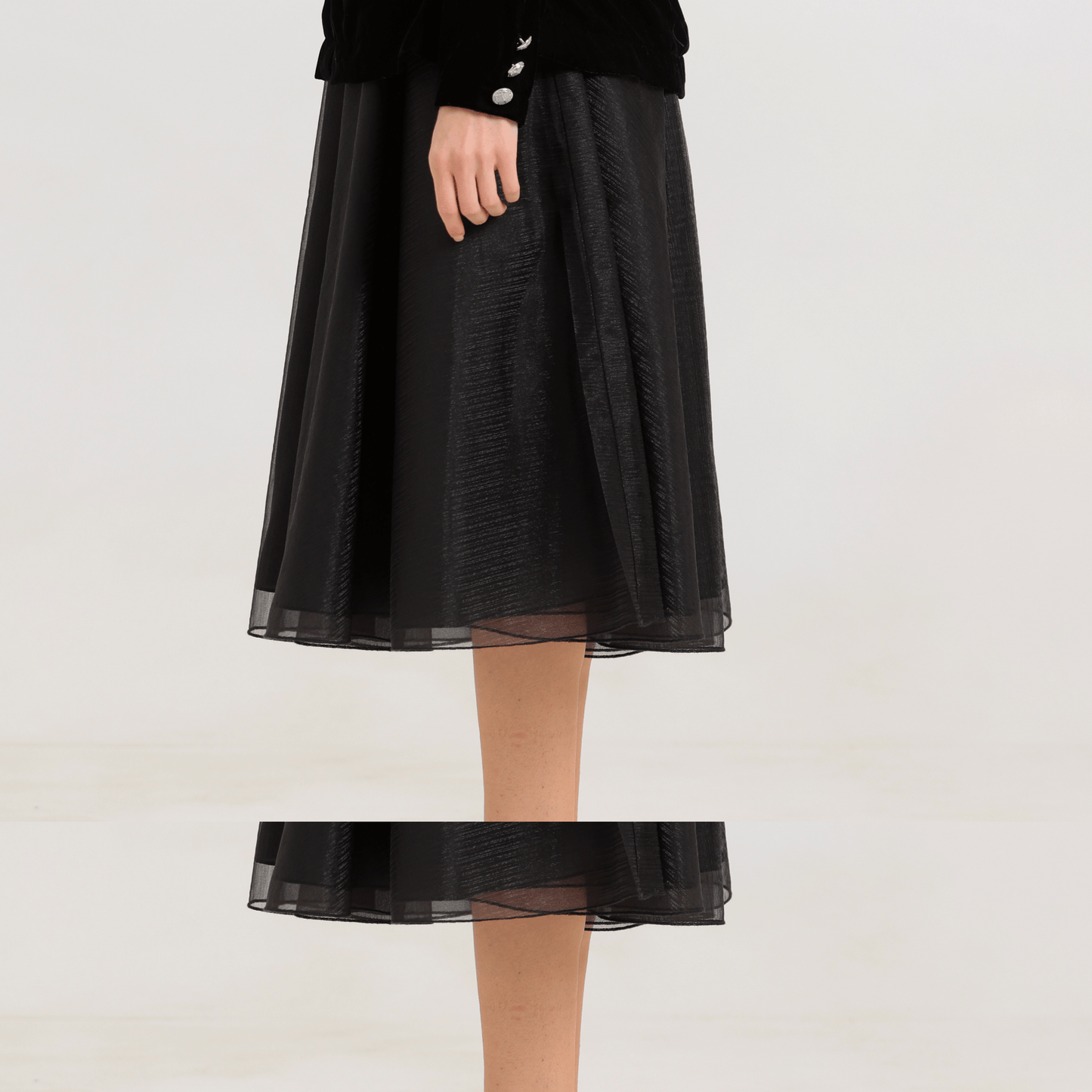 Black Buttoned Dress - RIFA