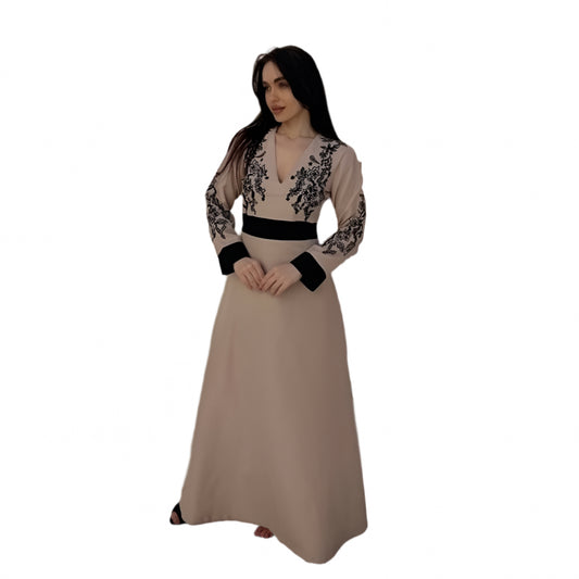 Beige long dress