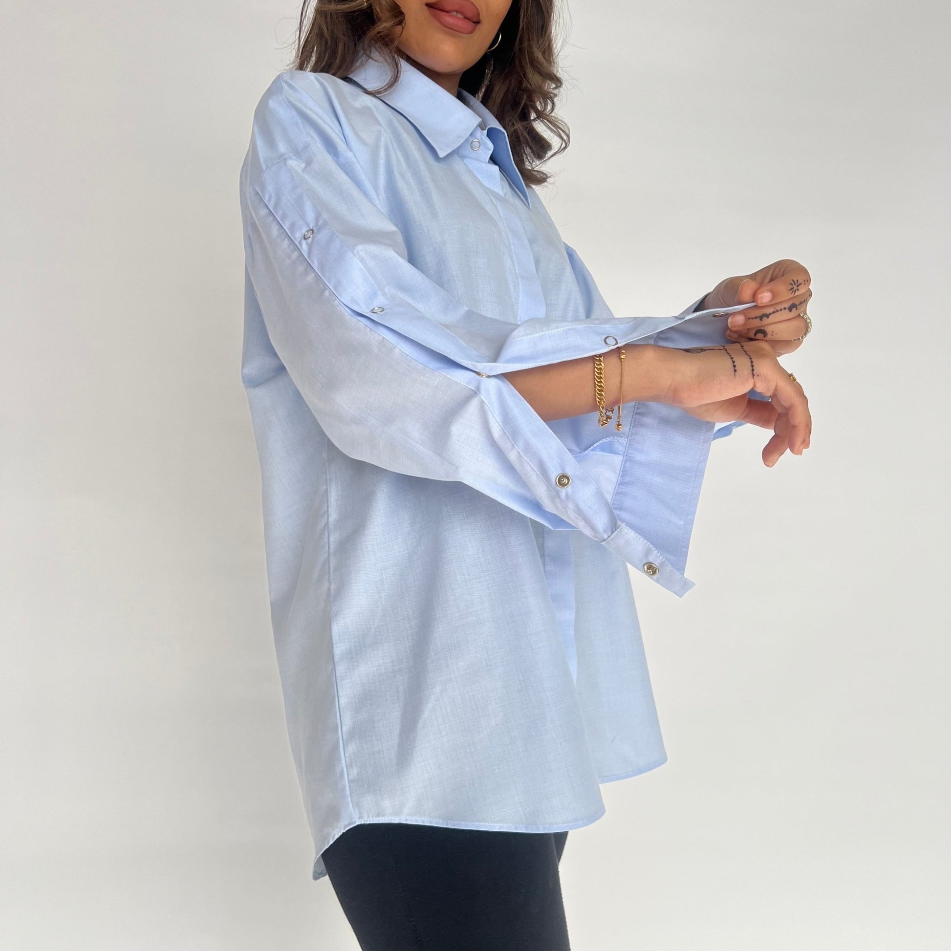 Blue Buttoned Shirt - RIFA