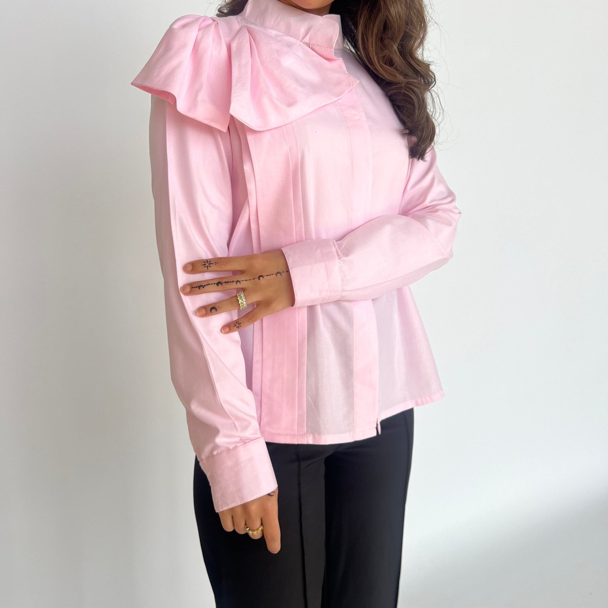 Pink Elegant Flower Shirt - RIFA