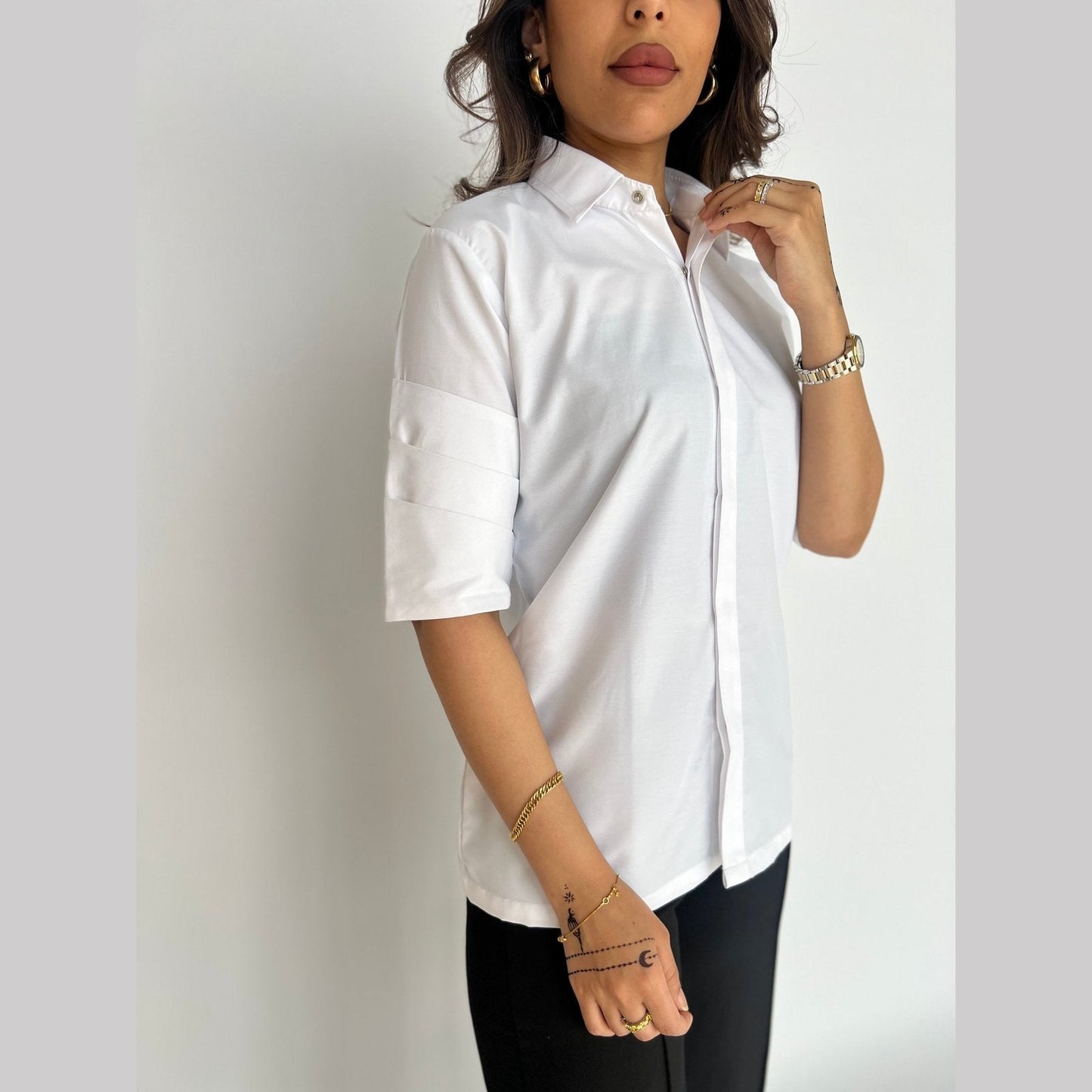 White Stylish Shirt - RIFA